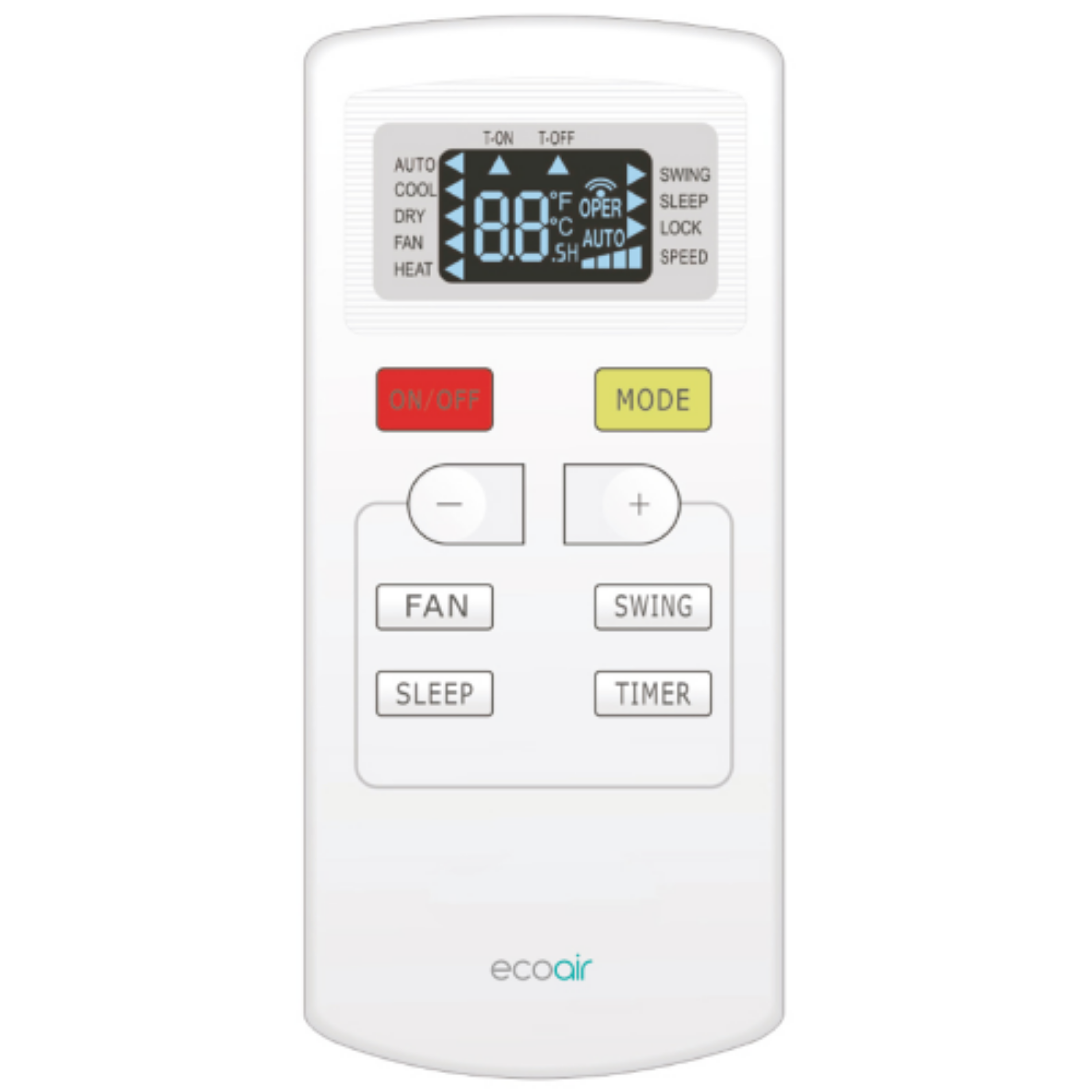 Eco Air Crystal R32 2.8kW Portable Air Conditioning Unit control