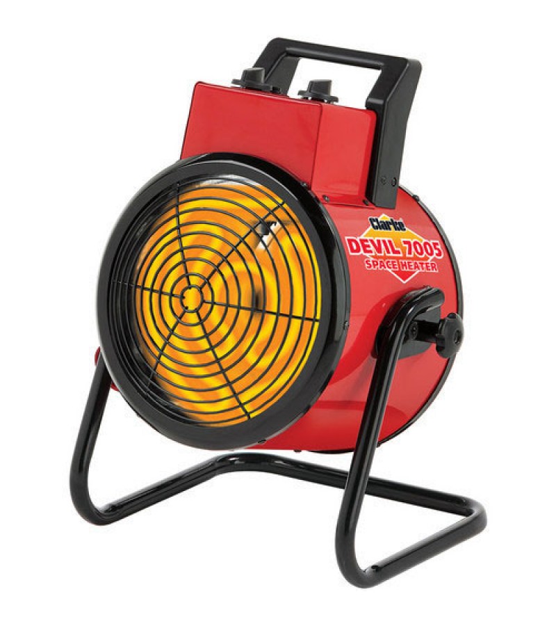 Clarke Devil 7005 5kW 400V Industrial Electric Fan Heater | Sunbelt Sales