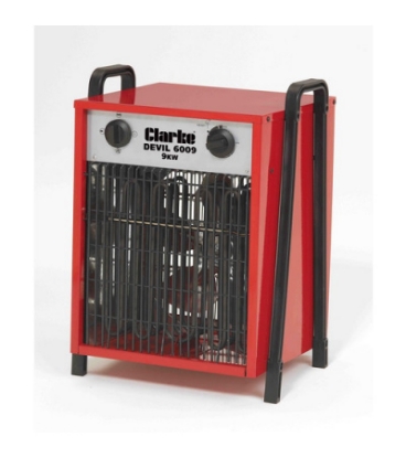 Clarke Devil 6009 9kw 415v Portable Industrial Electric Fan Heater