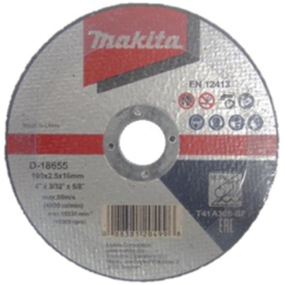 Picture of Makita A30S Flat - Type 41 Standard Metal Cutting Disc 100mm X 2.5mm X 16mm 