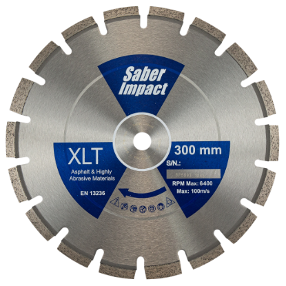Picture of Saber XLT Premium Asphalt Diamond Blade 300mm X 20mm