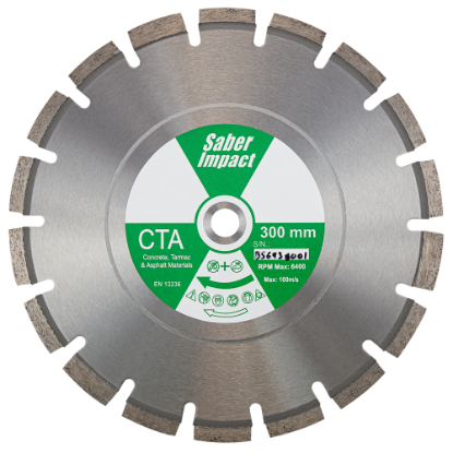 Picture of Saber CTA Premium Concrete & Ashpalt Diamond Blade 300mm X 20mm