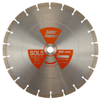 Picture of Saber Sols Solar Sintered Diamond Blade 300mm X 20mm