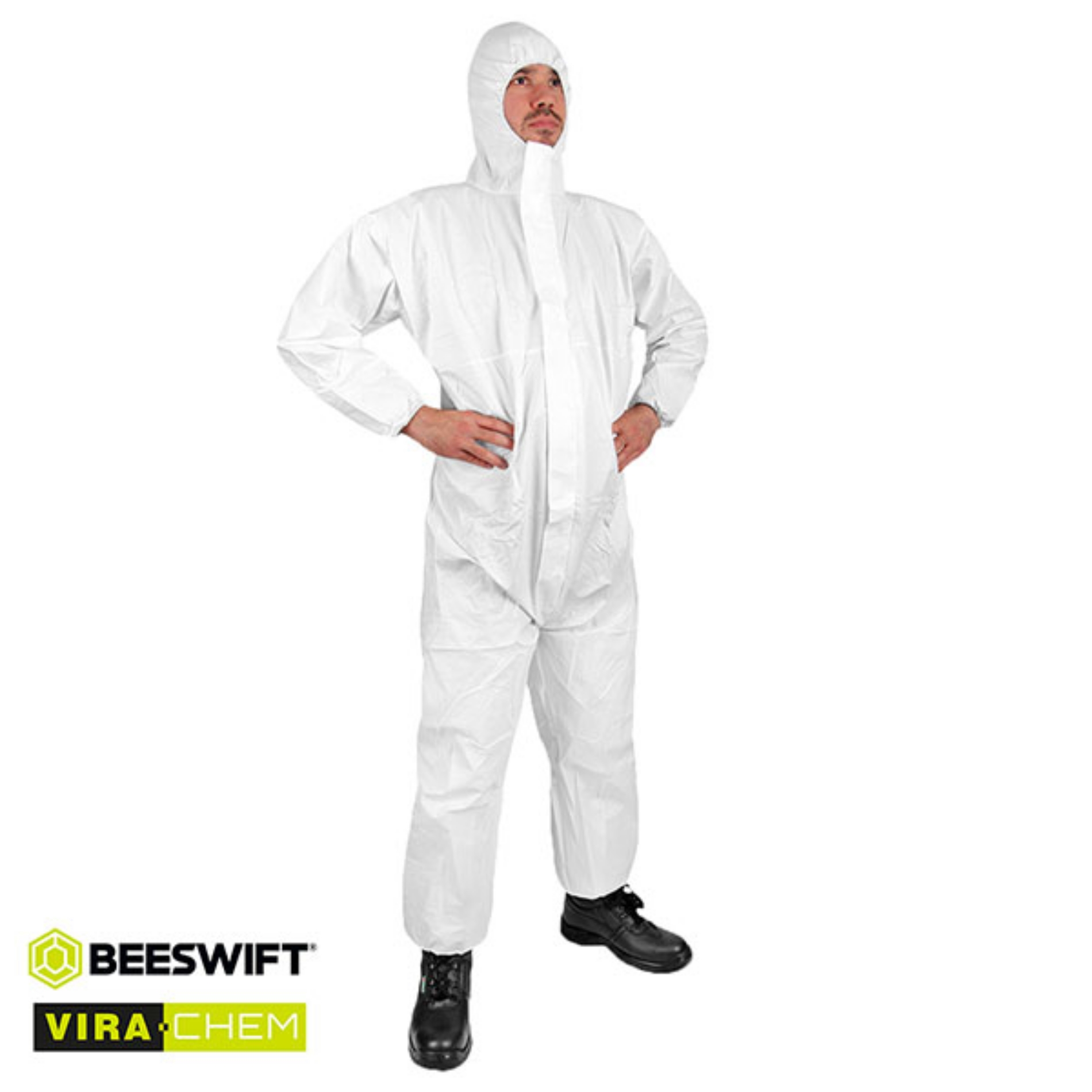 Picture of Vira Chem Disposable Coverall - White (XL)