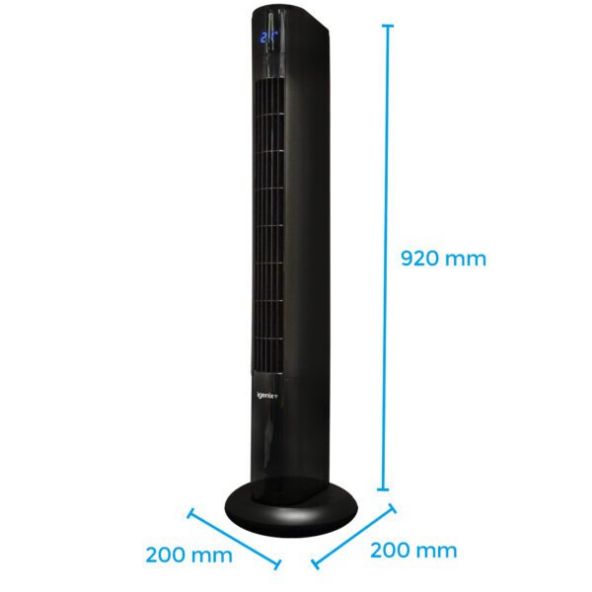 Smart Digital Tower Fan - Dimensions