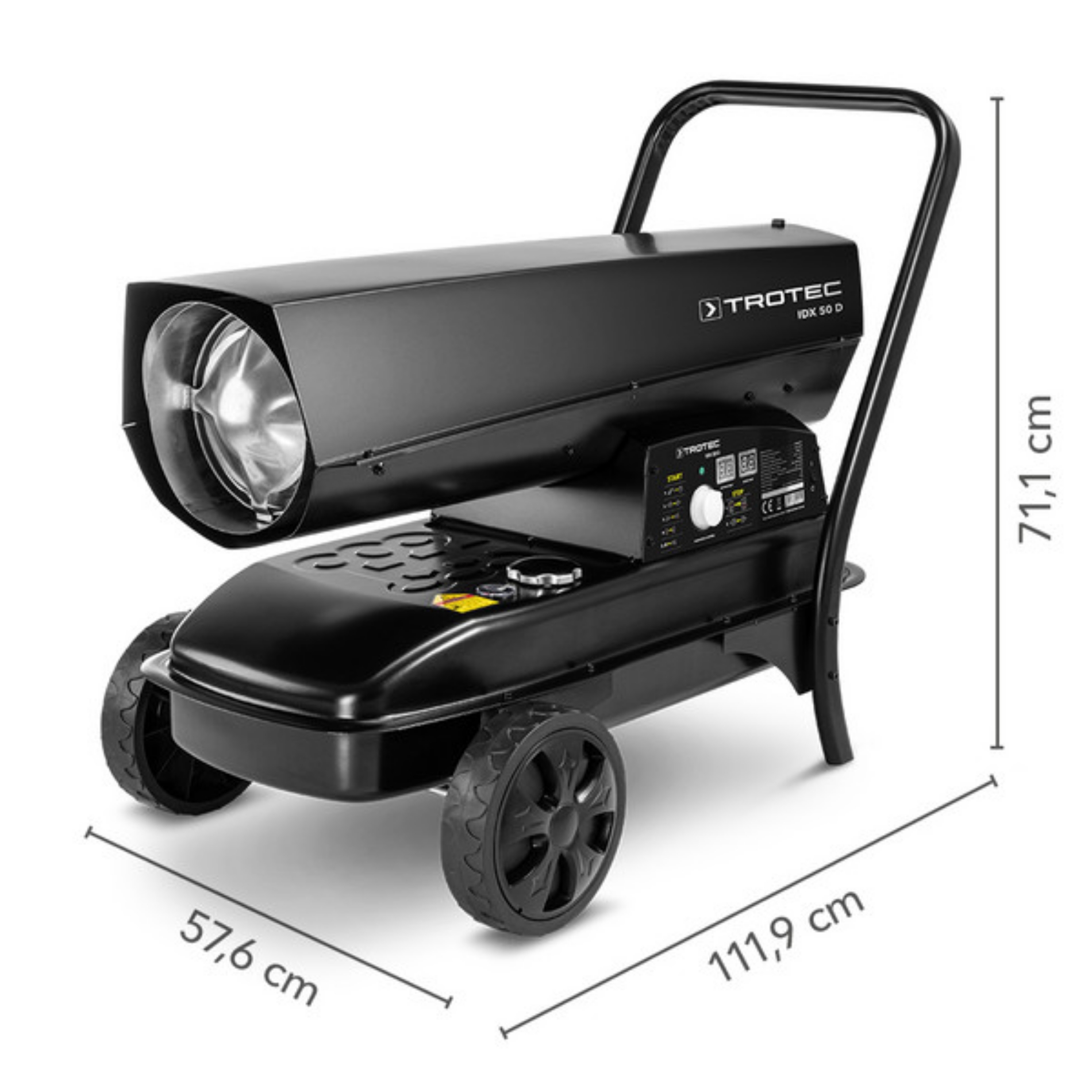 Trotec IDX50D 50kW - Dimensions