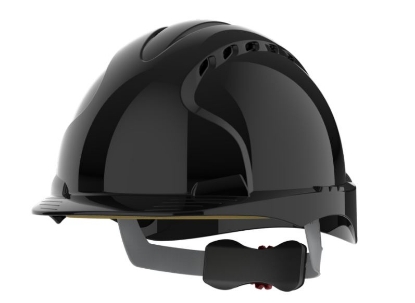 JSP EVO 3 Black Wheel Ratchet Safety Helmet 