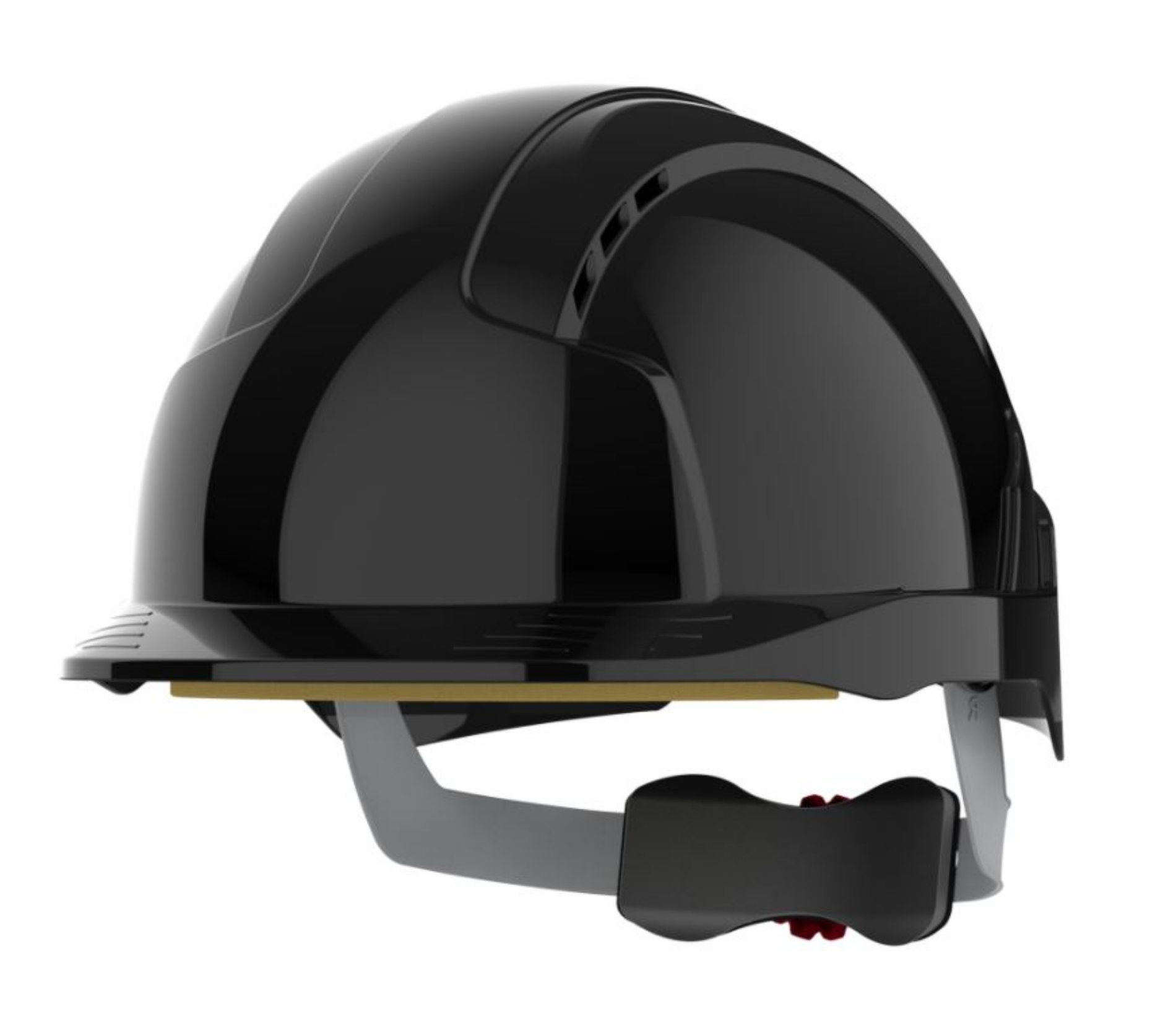 JSP EVOLite Black Safety Helmet - Wheel Ratchet - Vented