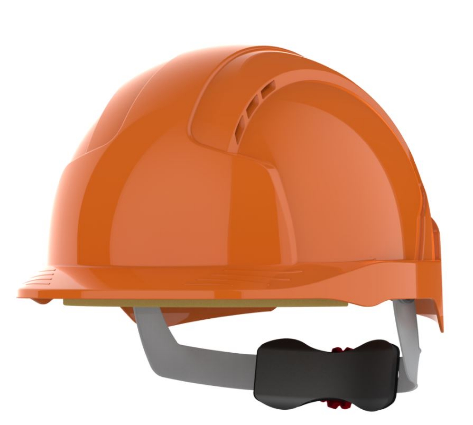 JSP EVOLite Orange Safety Helmet - Wheel Ratchet - Vented