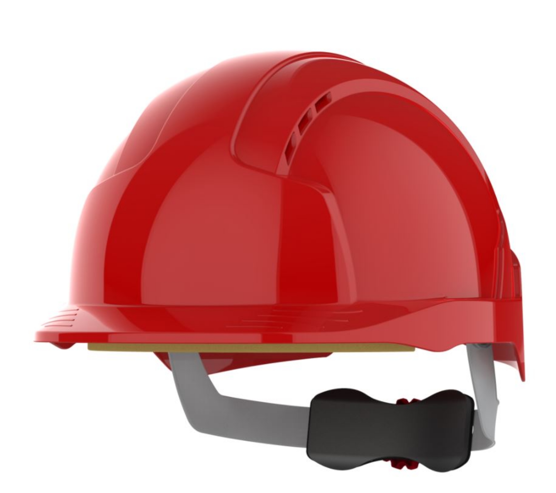 JSP EVOLite Red Safety Helmet - Wheel Ratchet - Vented