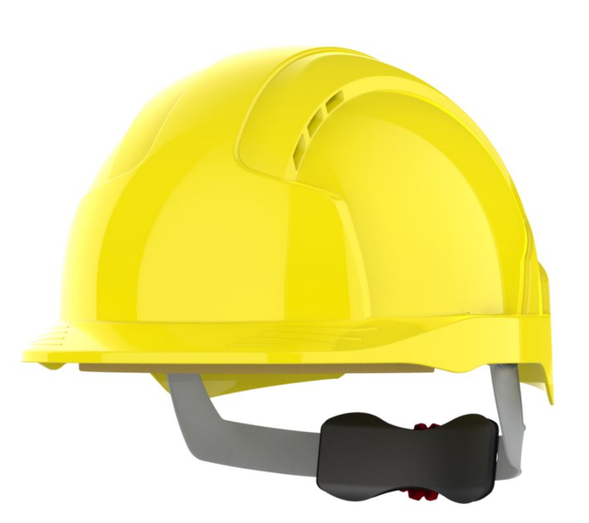 JSP EVOLite Yellow Safety Helmet - Wheel Ratchet - Vented