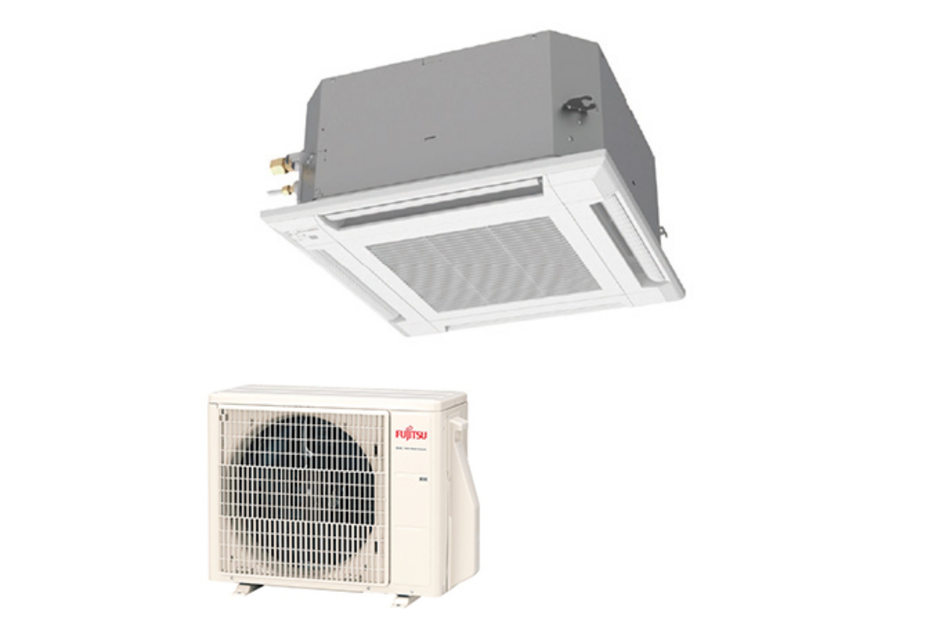 FUJITSU AUXG14KVLA/AOYG14KATA Ceiling Cassette Split System | Sunbelt Sales