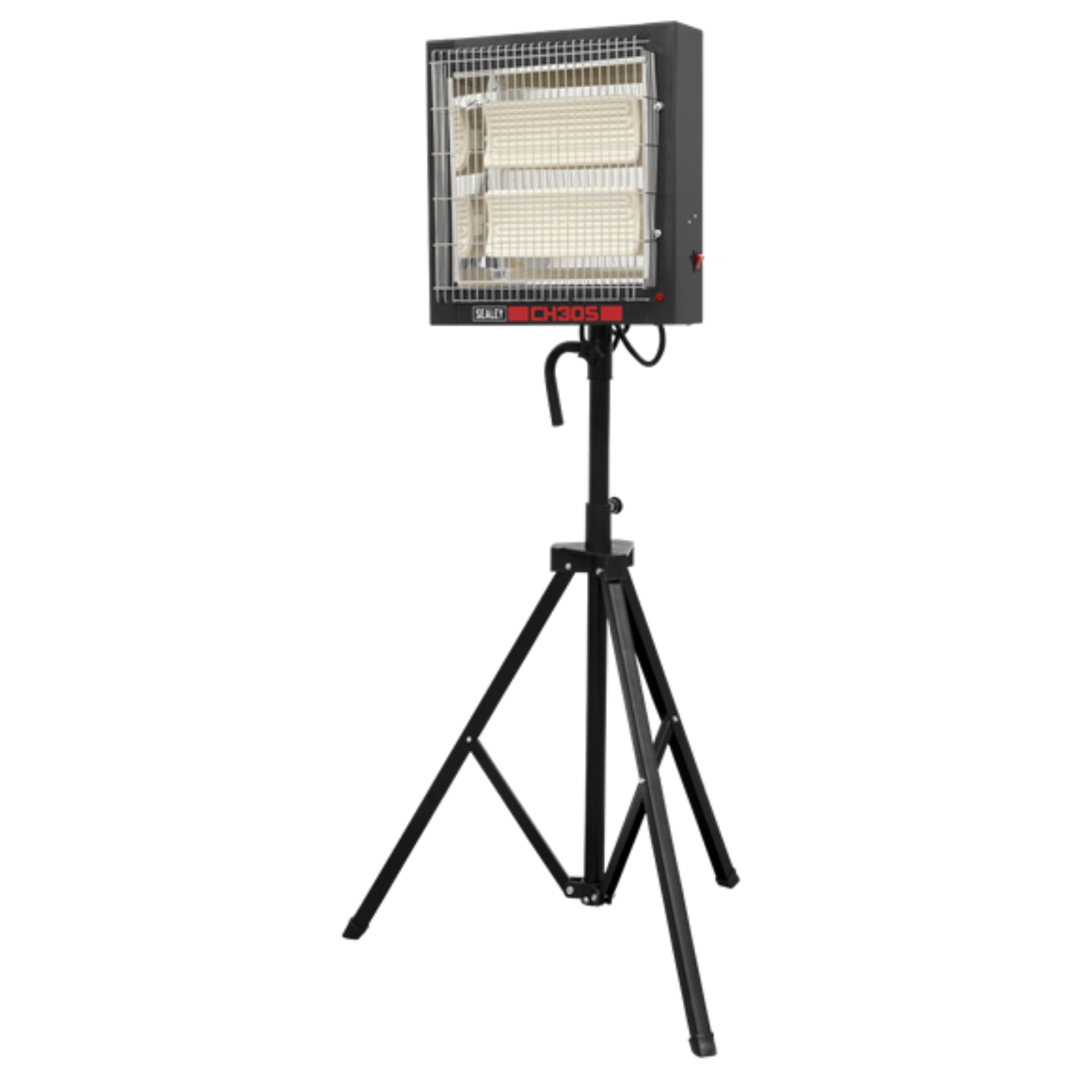 Sealey CH30S 1.4/2.8kW Ceramic Heater with Telescopic Tripod Stand 230V