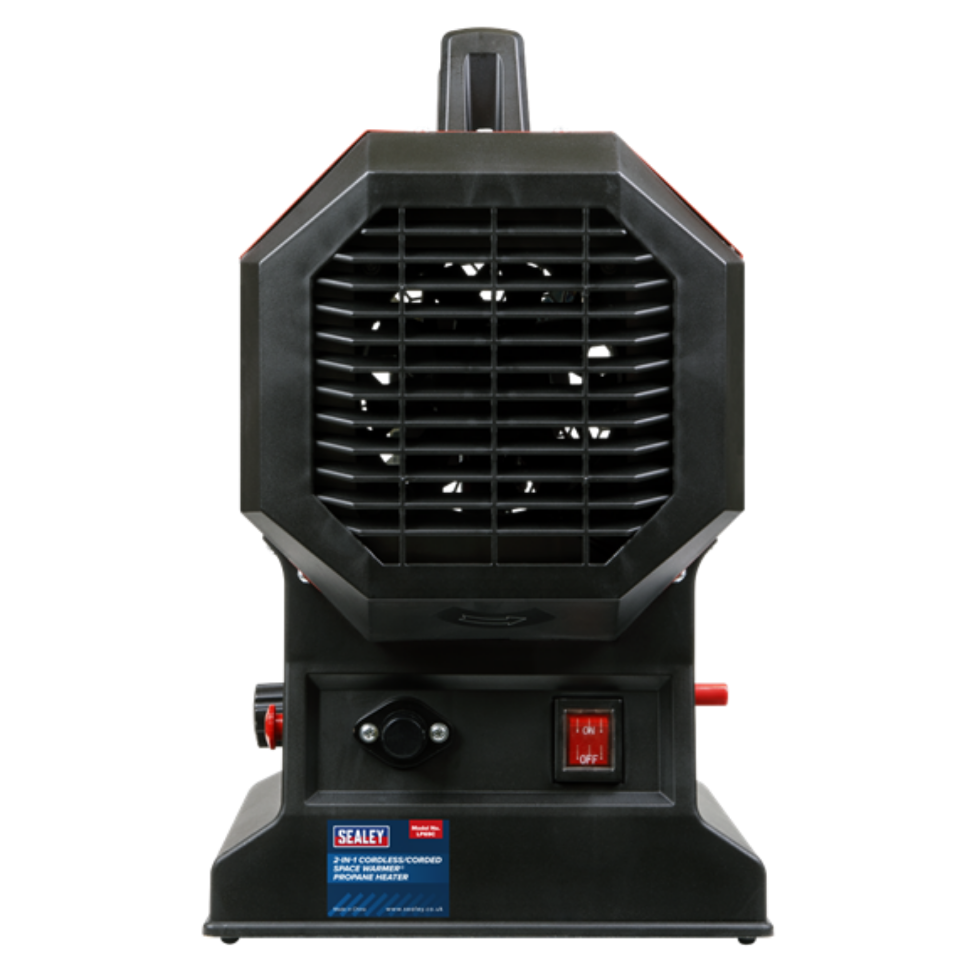  Sealey LP69C 30,000-68,000Btu/hr (9-20kW) SV20 Series 2-in-1 Cordless/Corded Space Warmer® Propane Heater