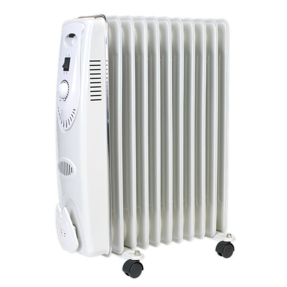 Sealey RD2500 2500W 11-Element Oil-Filled Radiator | Sunbelt Sales