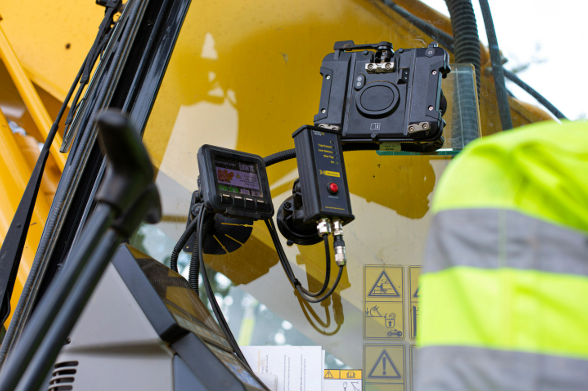 Sitezone proximity warning system in use