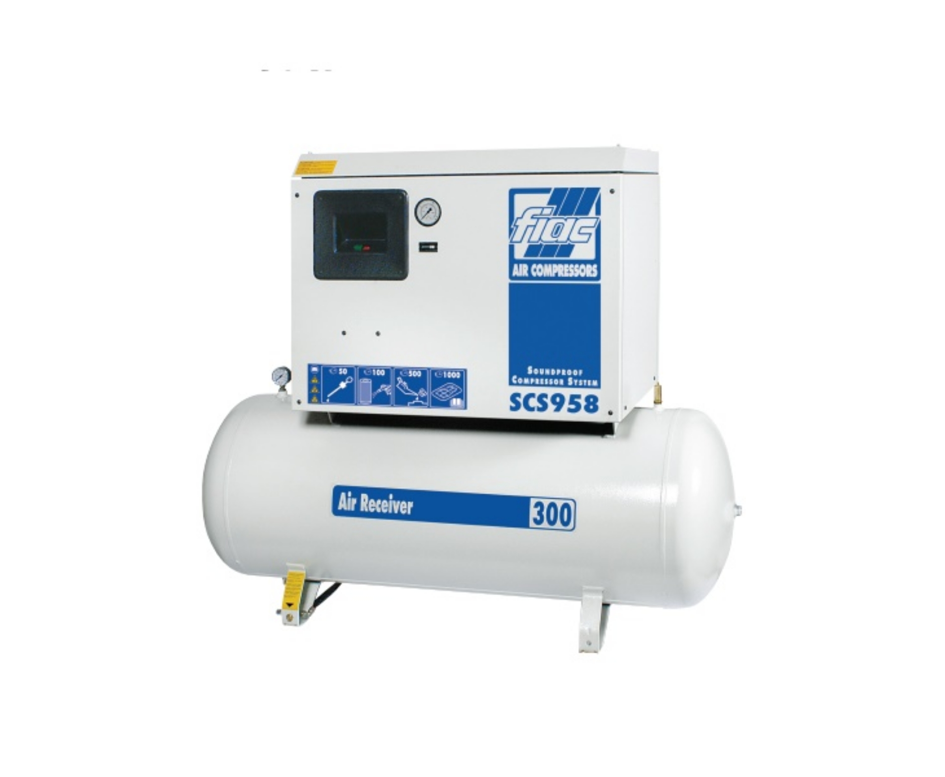 Fiac SCS 958/300 Piston Low Noise Lubricated Compressor Sunbelt Sales