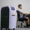 Fral SC14 4.1kW Portable Air Conditioning being used in a workplace office