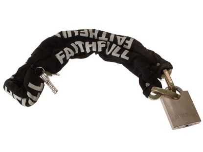 Picture of Faithfull Padlock & Chain (1m x 9.5mm)