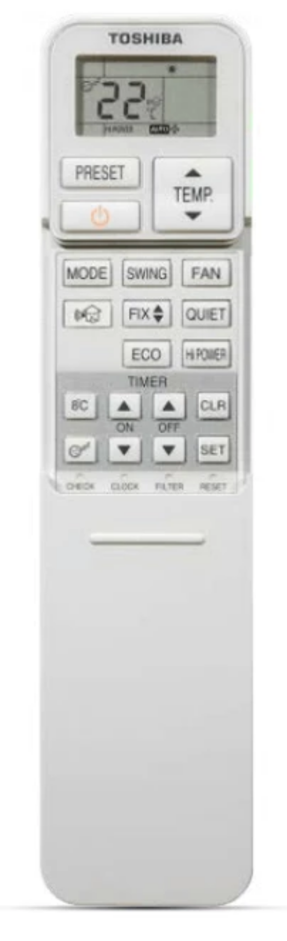 Toshiba RAS-B10E2KVG-E Remote