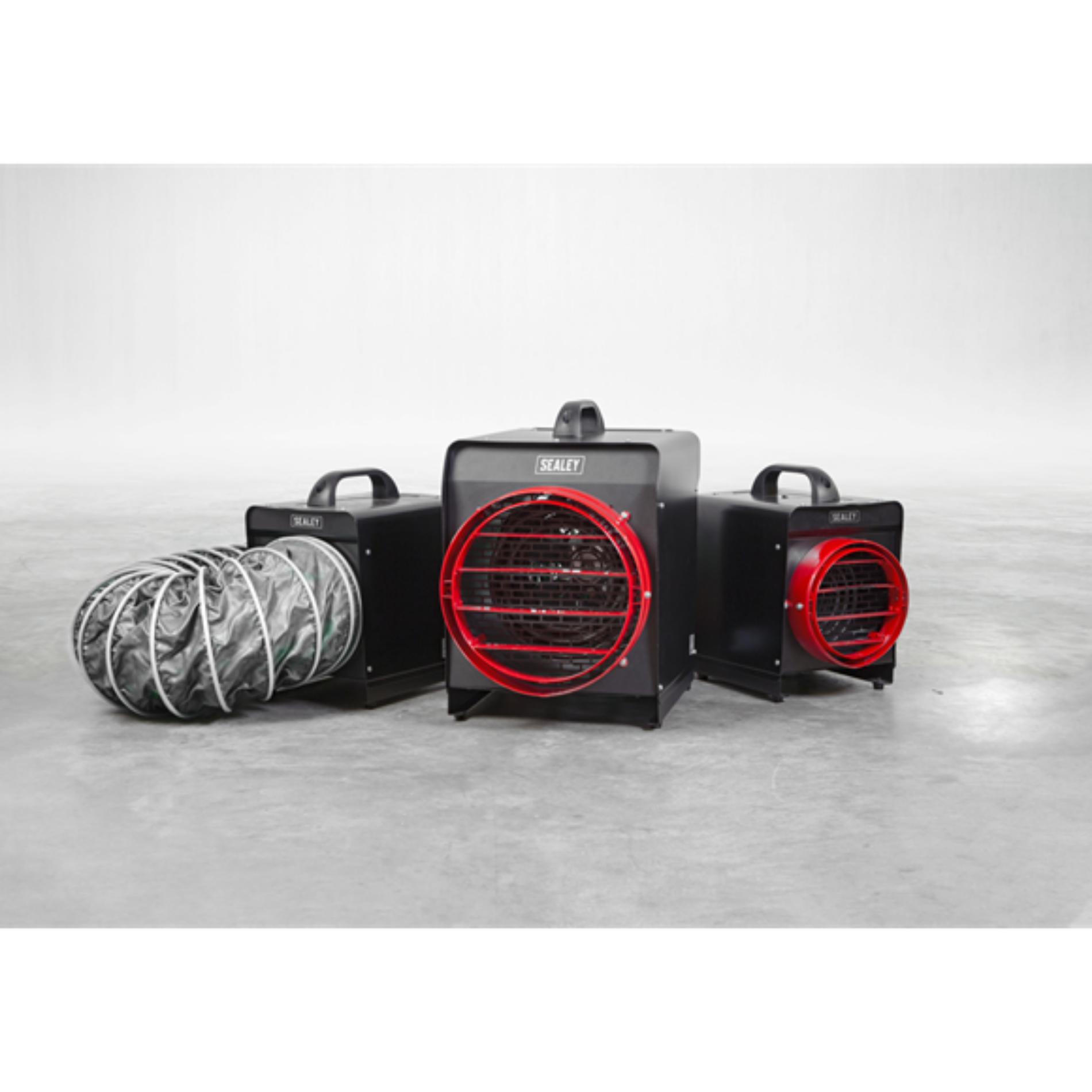 Sealey DEH2001 2kW Industrial Fan Heater with Ducting Sunbelt Sales