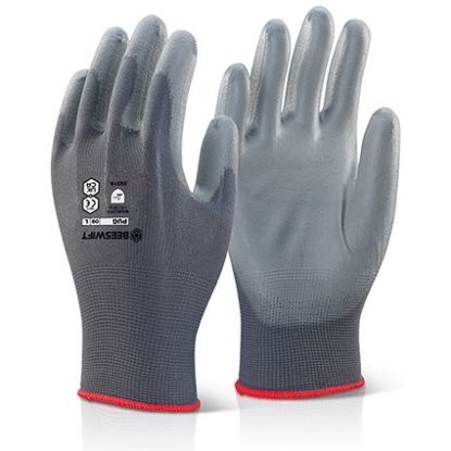 Picture of Beeswift PU Coated Glove - Grey (Size: 10 / XL)