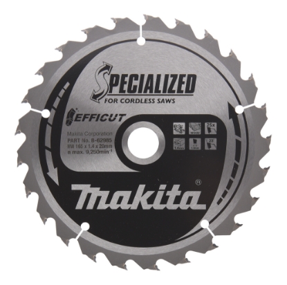 Picture of Makita Efficut TCT Circular Saw Blade (165mm x 20mm x 25t)