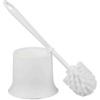 Picture of Cleanworks Toilet Brush Set - White