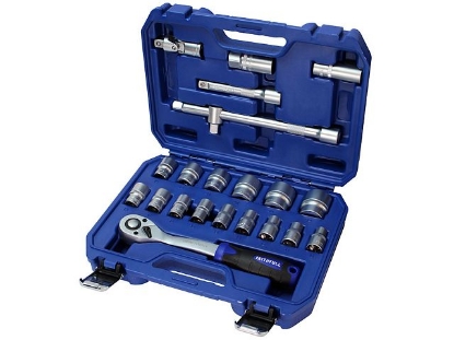 Picture of Faithfull Socket Set - 22 Piece 10-32mm - 1/2in SqDr