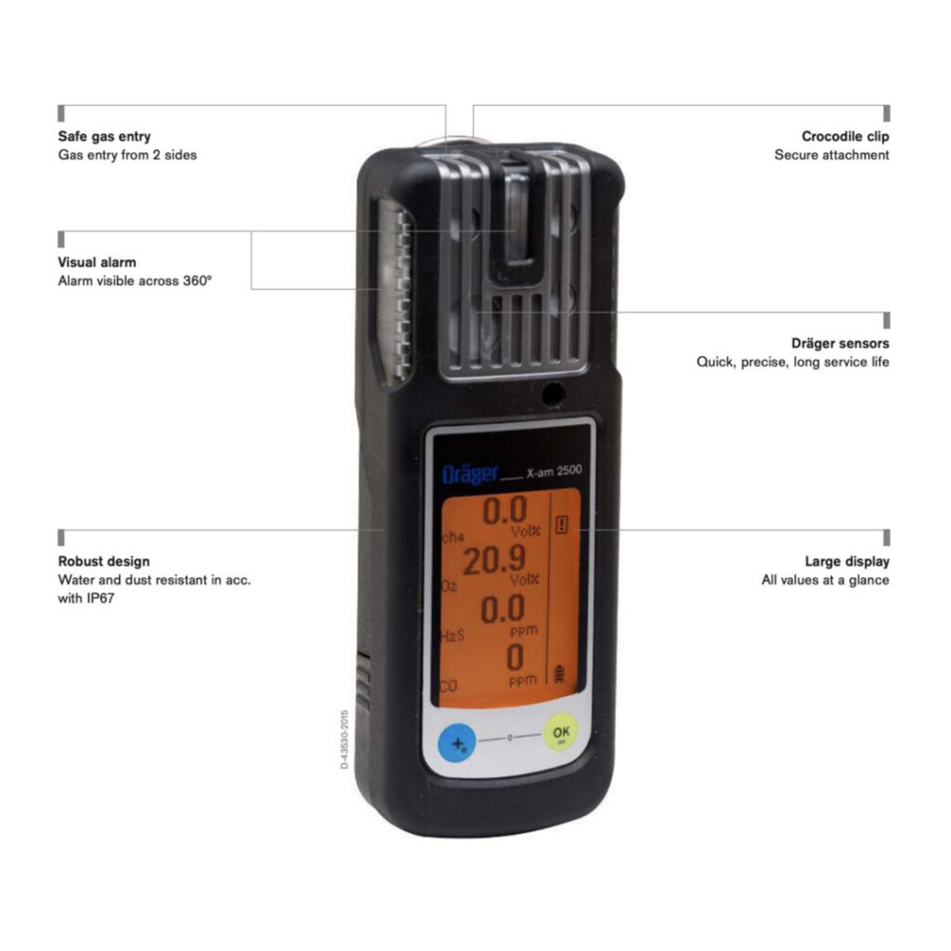 Picture of Draeger X-am 2500 Gas Detector