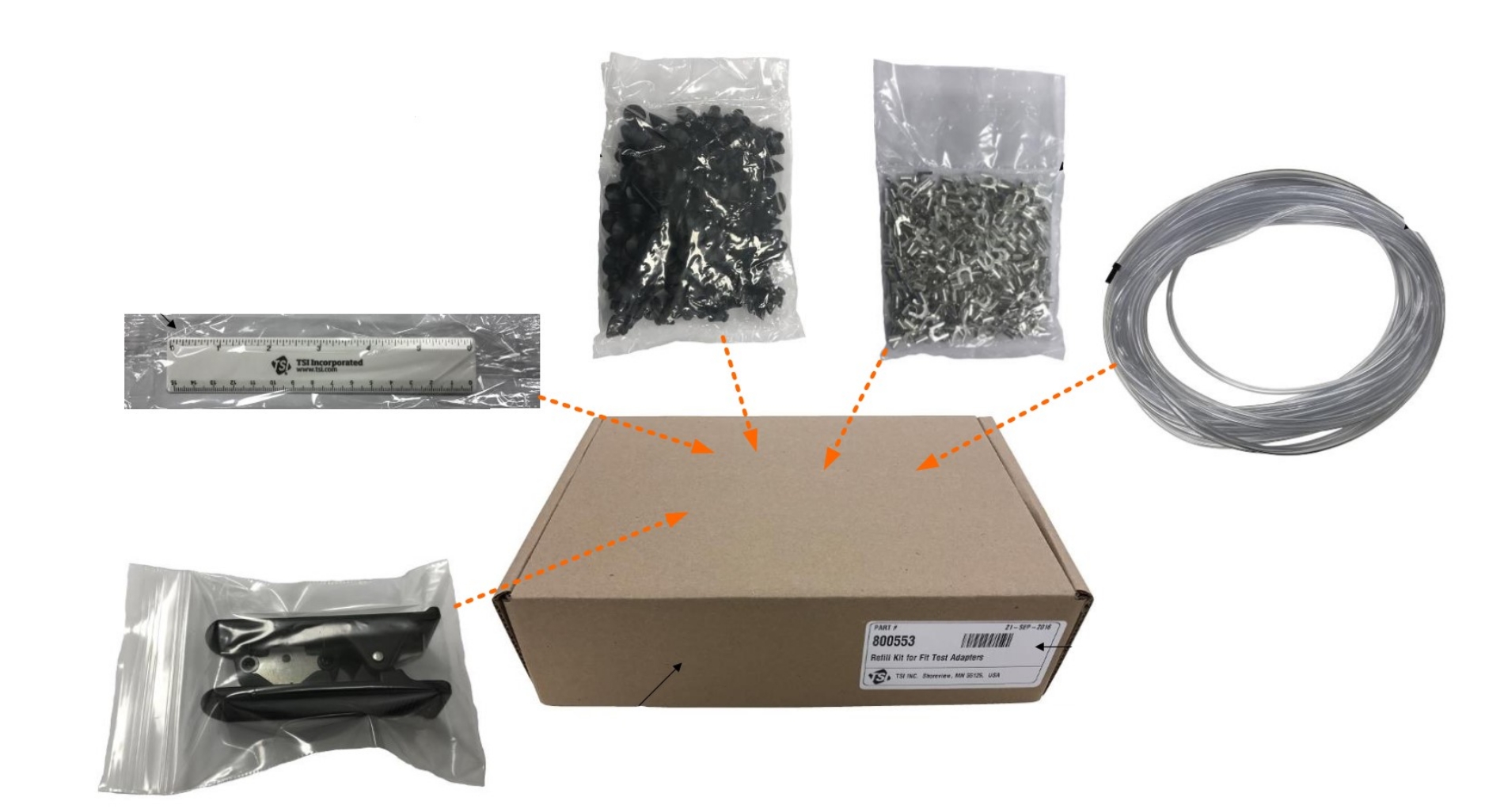 Picture of Fit Test Adapter Refill Kit